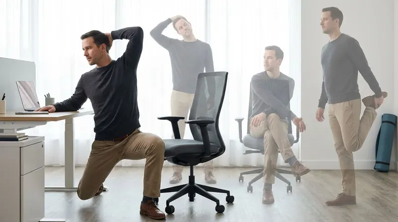 Rückenschmerzen durch Sitzen: Effektive Übungen für den Alltag